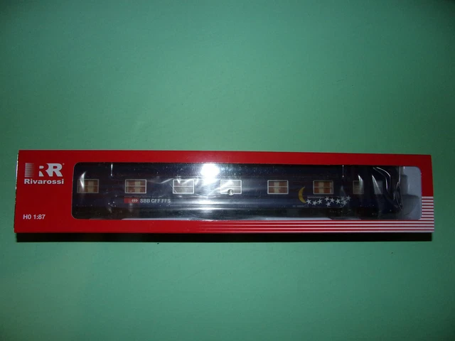 VOITURE-LITS TYPE P à soufflets CIWL SNCF Rivarossi HO ref 2513 EUR 29