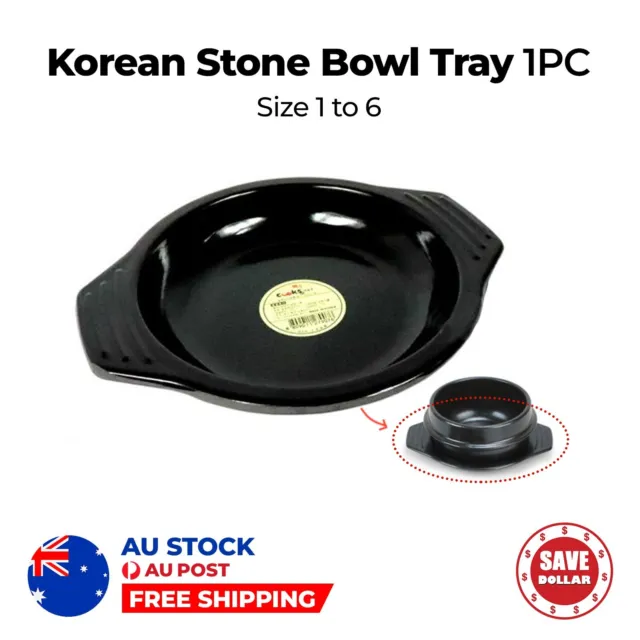 1pc Korean Stone Bowl Tray Ddukbaegi Pot Stand Pot Trivet Earthenware Cooking