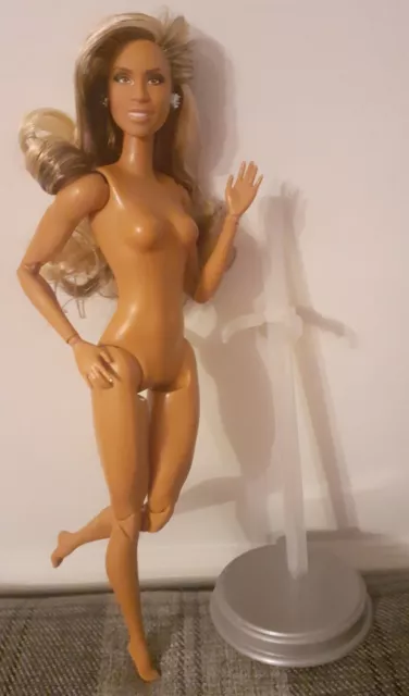 Barbie Doll. Laverne Cox Tribute Collection & Stand. No Clothes. Fab! NEW!!