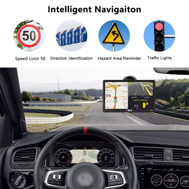 ESSGOO 7" Pollici GPS Navigatore Satellitare Touch screen Mappa IT&EU Gratuita 3