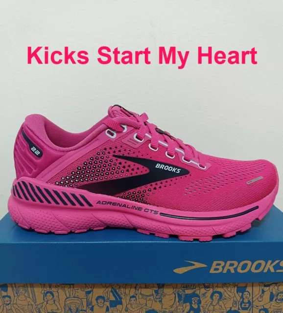 Brooks Adrenaline GTS 22 Womens Girls Running Shoe. 6 US, 4 UK, Pink
