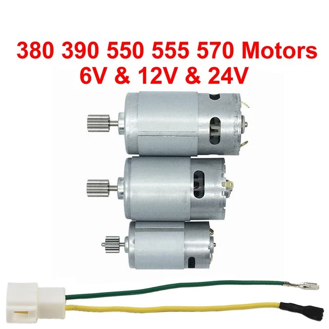 Electric Car Motor Toy Motor Kid Toy Parts 1 Cm 1Set 6V /12V 24V DL555