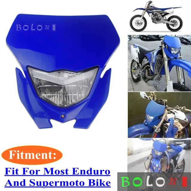 Motorcycle Dirt Bike Headlight For Yamaha TTR230 YZ WR 110 125 250 400 426 450