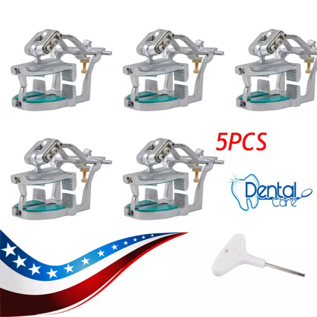 5PCS Denshine Adjustable Magnetic Articulator Dental Lab Equipment Dentist USA