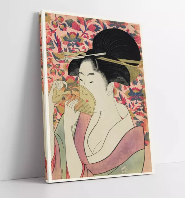 Utamaro Kitagawa, "Comb" Japanese Ukiyo-E -Deep Framed Canvas Wall Art Print
