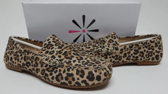 Isaac Mizrahi Live! Taille US 8.5 M Femmes Mocassin à Enfiler Chaussures Léopard