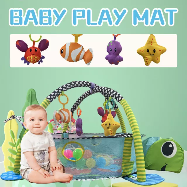 Baby Gymcenter Spielmatte Krabbeldecke mit Spielbogen Bälle Erlebnisdecke·