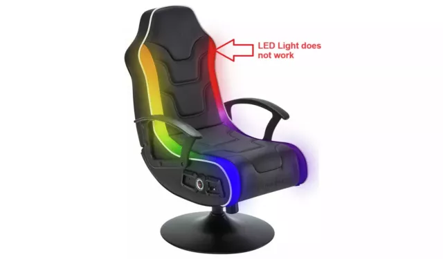 X Rocker Bolero 2.1 Audio Neo Gaming Chair (LED Light Not Working) 4724856 R