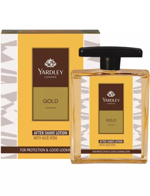 Yardley London Gold After Shave Lotion with Aloe Vera-100 Ml