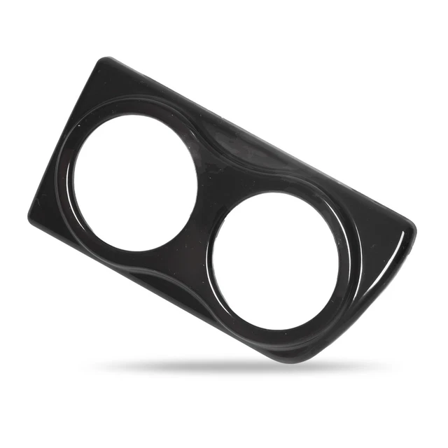 DUAL DASHBOARD GAUGE Pod Air Vent Gauge Holder Gloss Black Part For