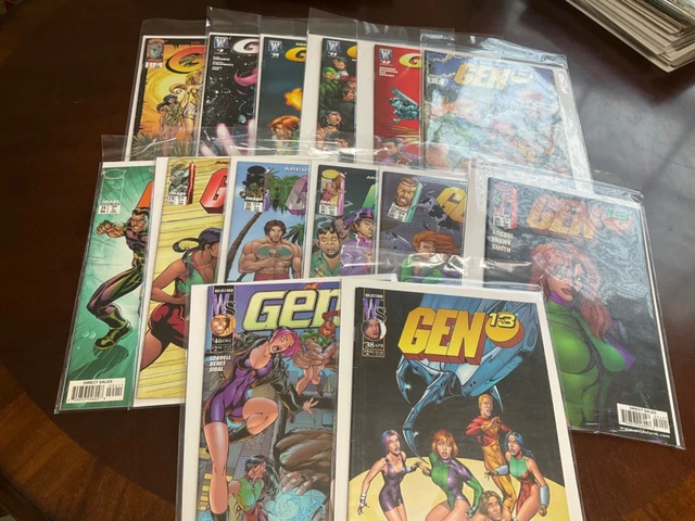 Mixed Lot Of 14 - GEN 13 Comic Books - Image Comics - All Very Good