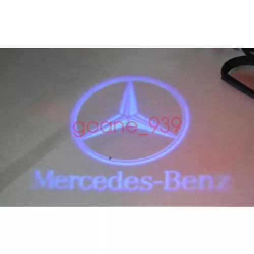 4x⭐Mercedes Star Logo Door LED Projector Lamp Puddle Welcoming Light HD Emblem⭐