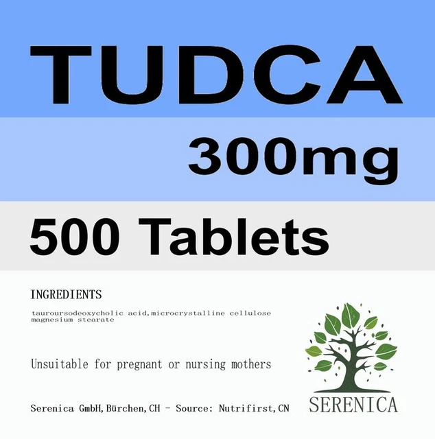 TUDCA 300mg Liver Tauroursodeoxycholic  Extra Supplement x 500 Tablets