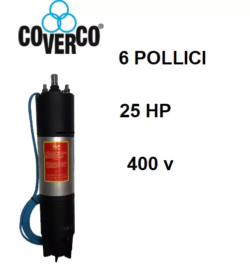 Motore Sommerso 6" 25 hp coverco Trifase