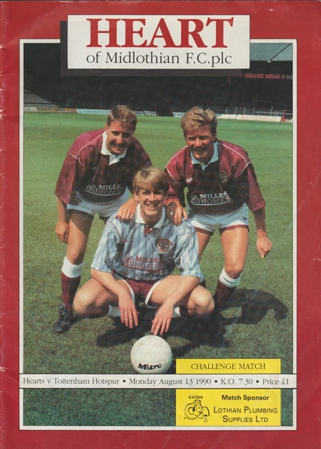 1990/91 Hearts V Spurs Challenge Match