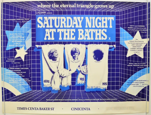 SATURDAY NIGHT AT THE BATHS (1976) Original Quad Movie Poster - Robert Aberdeen
