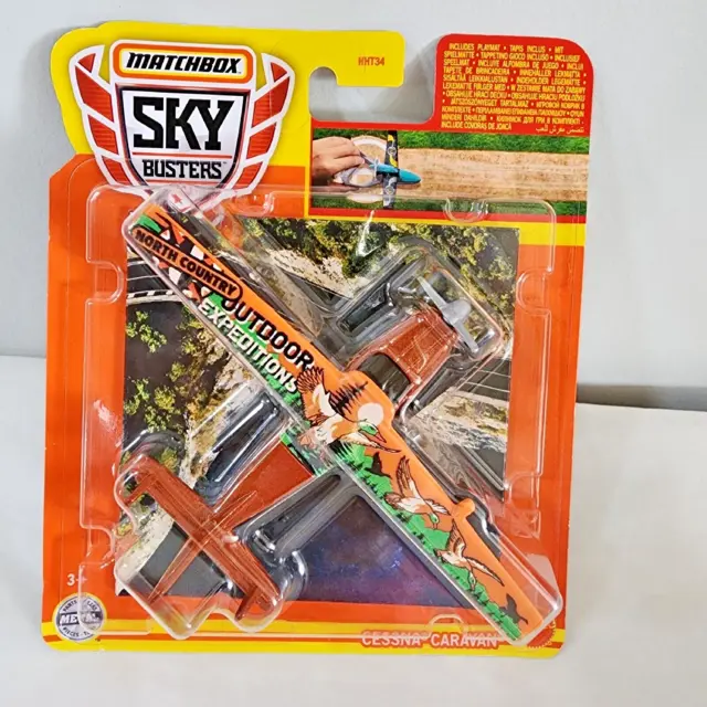 Matchbox Sky Busters Cessna Caravan North Country Outdoor Expeditions New Mattel