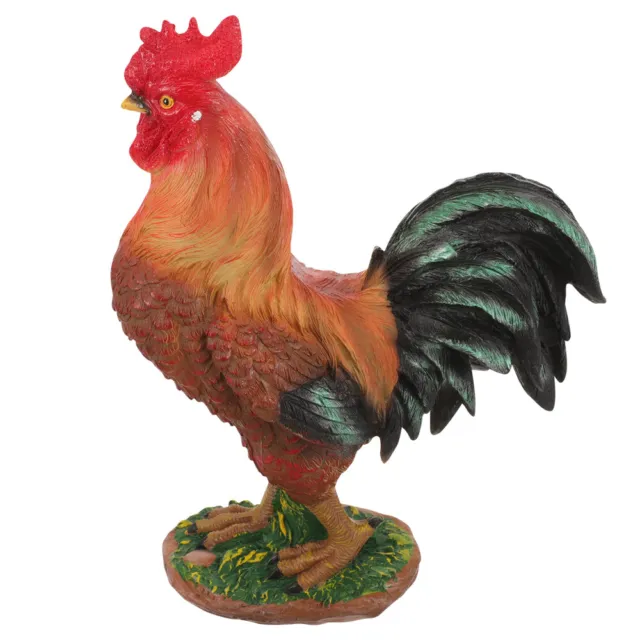 Rooster Statue Chicken Figurine Sculpture Outdoor Garden Sculpture Poultry