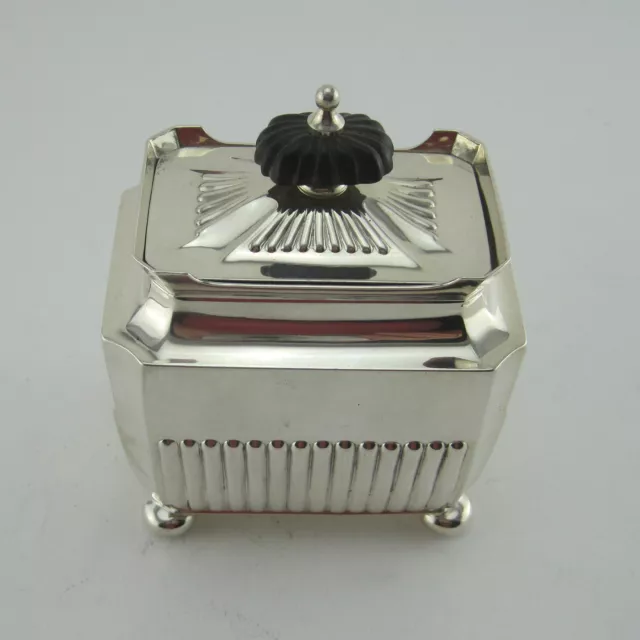 Victorian Rectangular Silver Plated Tea Caddy