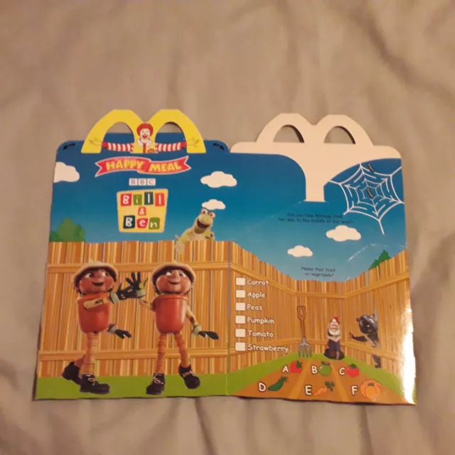 McDonalds Happy Meal Box from May 2002 BBC Bill & Ben