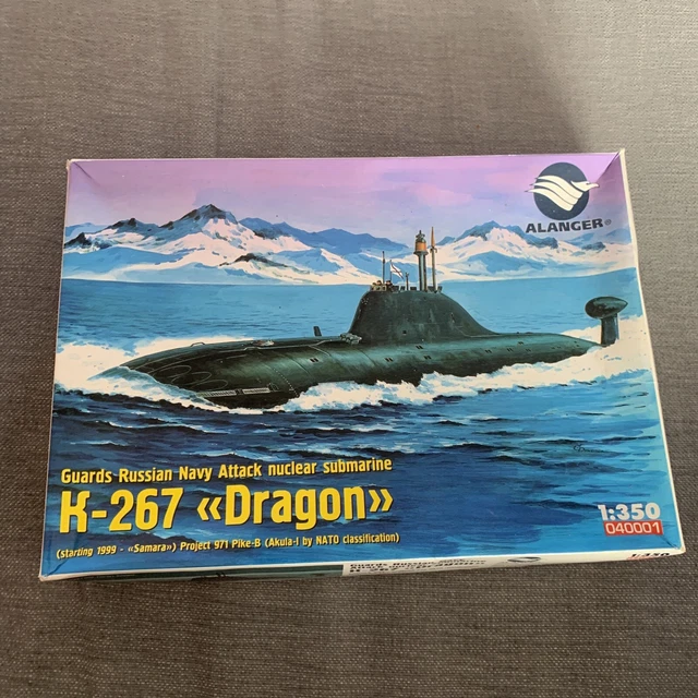ALANGER 1:350 RUSSIAN Navy Attack Nuclear Submarine K-267 Dragon ...