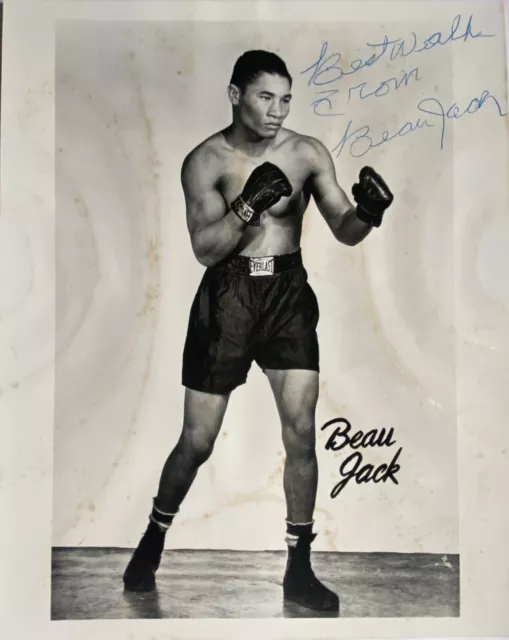 20) Beau Jack signiert USA Box WM Champion Foto Signatur Autogramm Signed