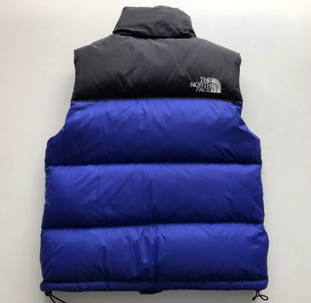 North Face Gilet Bodywarmer 700 Puffer Down Jacket Coat Size S Lapis Blue