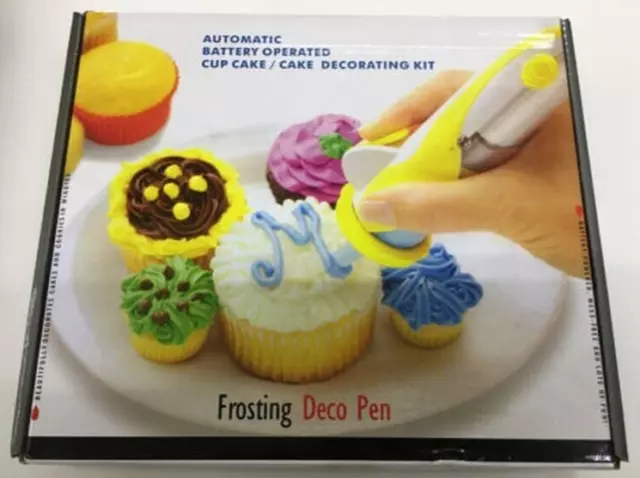 #Frosting Deco Pen Automatic Battery Operated Cup Cake Decorating Kit