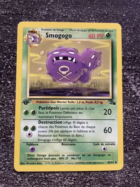 Smogogo Unco - Pokémon 45/62 Fossile Édition 1 Fr