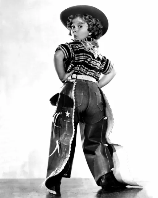 Shirley Temple wWith Cowboy Clothes 8x10 Picture Celebrity Print
