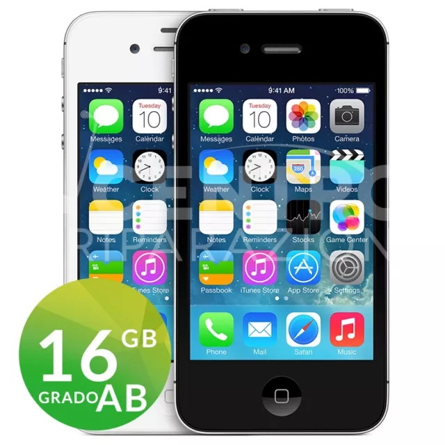 APPLE IPHONE 4S 16GB BIANCO O NERO iOS ACCESSORI GARANZIA SPEDIZIONE GRATUITA