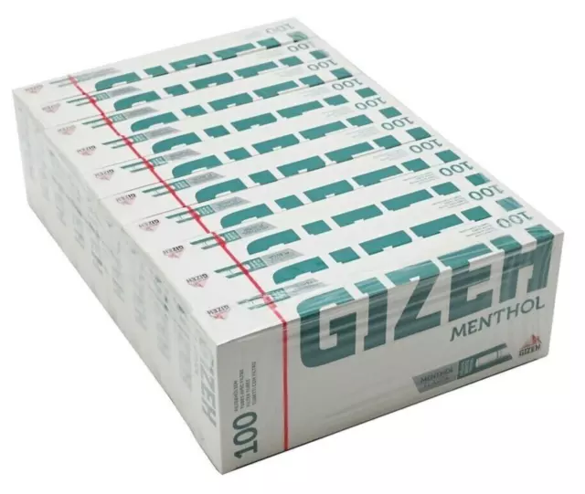 Gizeh Mentho Tip Cigarette Tube 500 pc. with Menthol Flavour