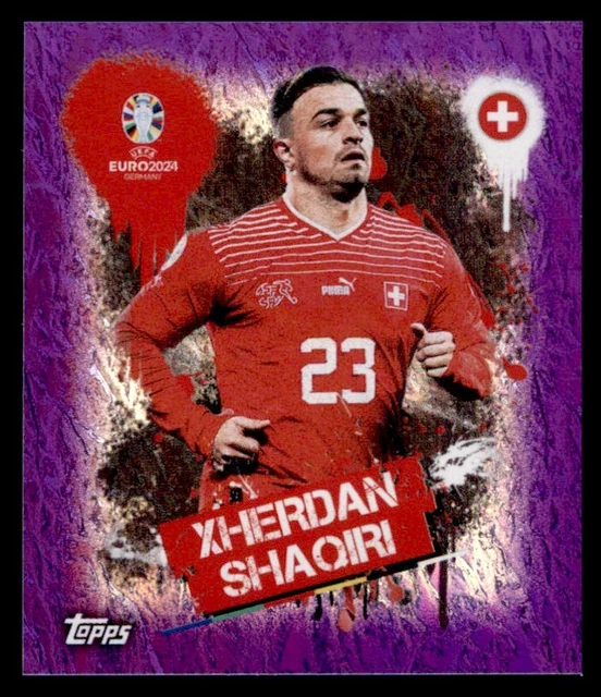 AUTOCOLLANT TOPPS EURO 2024 Xherdan Shaqiri Suisse N° SUI3 EUR 1,43