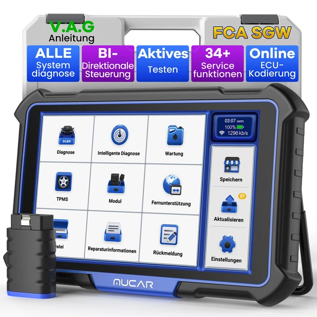 Dispositivo diagnostico professionale MUCAR VO8 OBD2 TUTTI I SISTEMI auto scanner bidirezionale