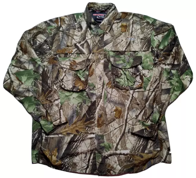 REALTREE PRO-SERIES By Whitewater Men Large Vented Hardwood Camo Shirt