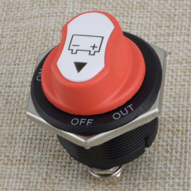 Battery Isolator Switch Disconnect Power Cut ON/OFF for RV Marine Boat