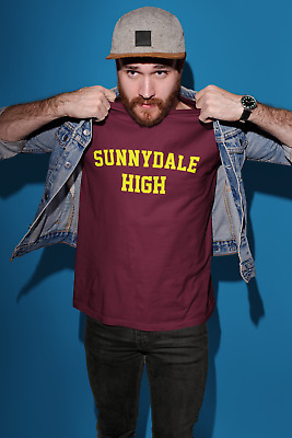 Sunnydale High School T Shirt Buffy T-shirt Style SHS Maroon
