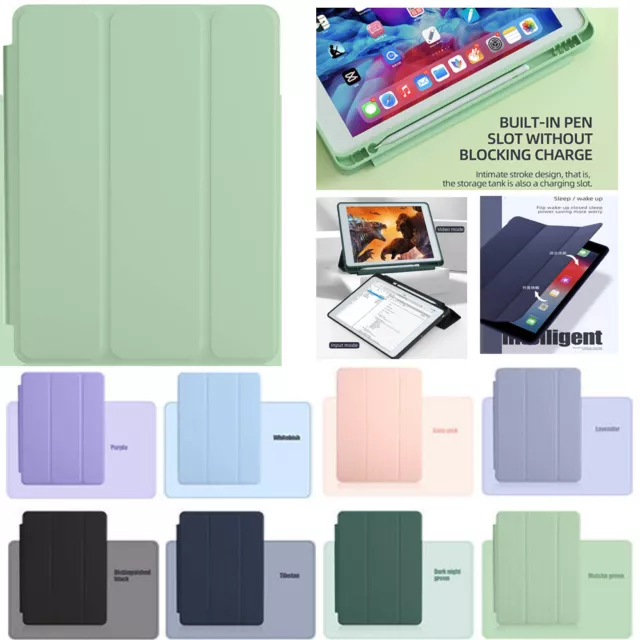 Smart Leather Case Cover For iPad 8/9th 5/6/7th Gen Mini 6 Air 3 4 Pro 11" 12.9"