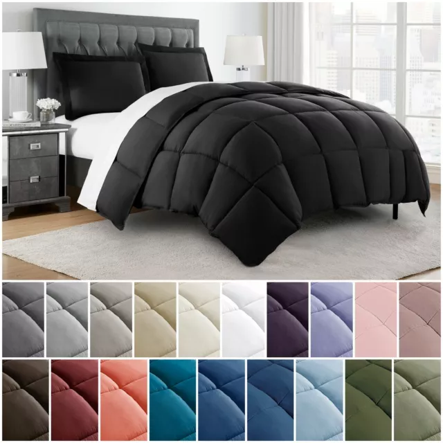 Chezmoi Collection 3-Piece Down Alternative Comforter Set All Season Bedding Set