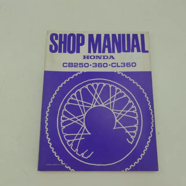 original Honda CB250 360 CL350 Werkstatthandbuch Reparaturanleitung shop Manual