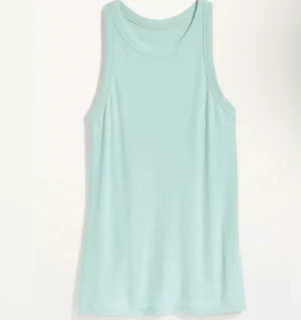 Old Navy Womens Size 3X ~ Teal UltraLite Racerback Rib-Knit Performance Tank $15