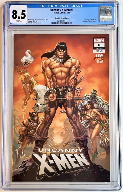 Uncanny X-Men (2019) #6 CGC 8.5 W: J Scott Campbell Conan Variant Cover