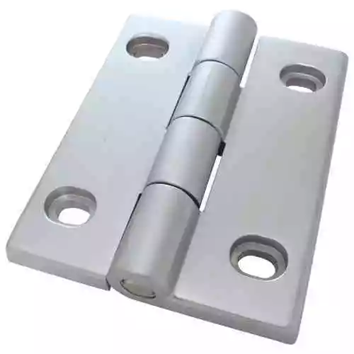 Scharnier Schwerlastscharnier Drehband AL 90 Aluminium Druckguss 50x78 mm silber