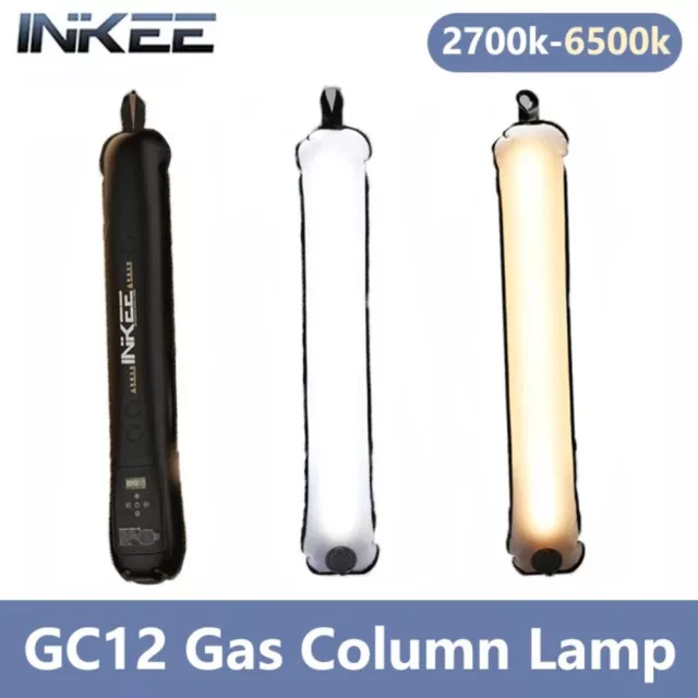 INKEE GC12 12W Handheld Air Column Lamp 2700-6500K Portable LED Stick Soft Light