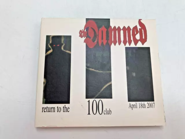 The Damned Return to the 100 Club April 18th 2007 Double CD SIGNED T2185 M26