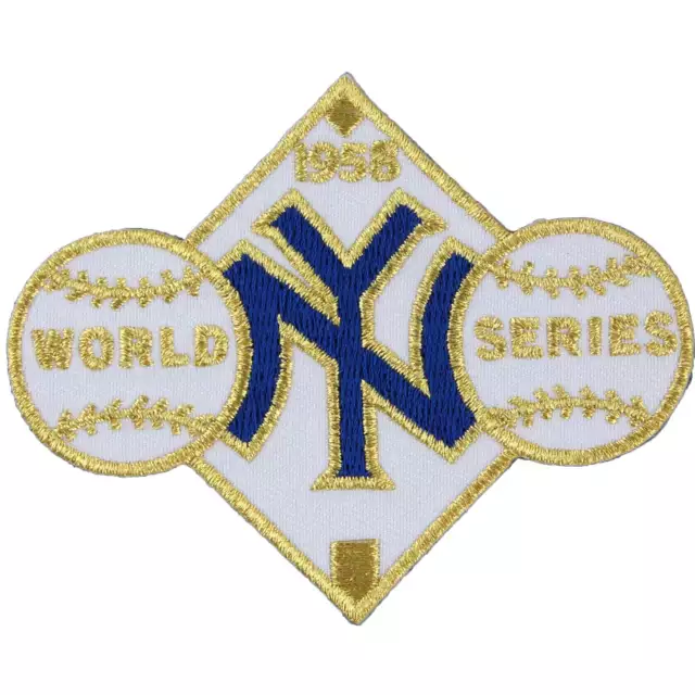 1958 New York Yankees World Series Championship Jersey Sleeve Patch MLB Logo