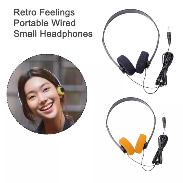 Cuffie Musica Mp3 Walkman Feeling Retro Portatili GX Piccolo Cablato M8M7