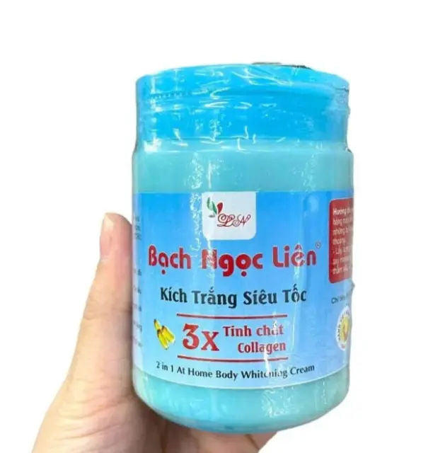 Kem Bach Ngoc Lien Body Cream 200g - Kem Kích Trắng Siêu Tốc 3x Bạch Ngọc Liên