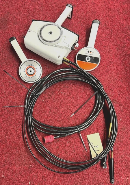 Evinrude Johnson  OMC REMOTE CONTROL SIDE MOUNT NO TRIM 1974-95  New 16' cables,