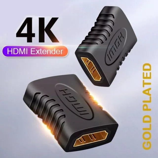 HDMI EXTENDER FEMALE TO FEMALE COUPLER ADAPTER JOINER CONNECTOR for 1080P HDTV